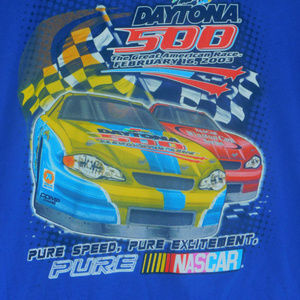 Mens Daytona 500 T Shirt  Nascar 2003